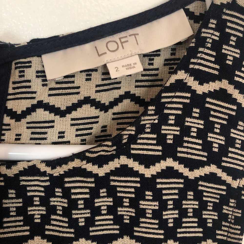 LOFT Multi-Patterned Dress - Picture 2 of 4